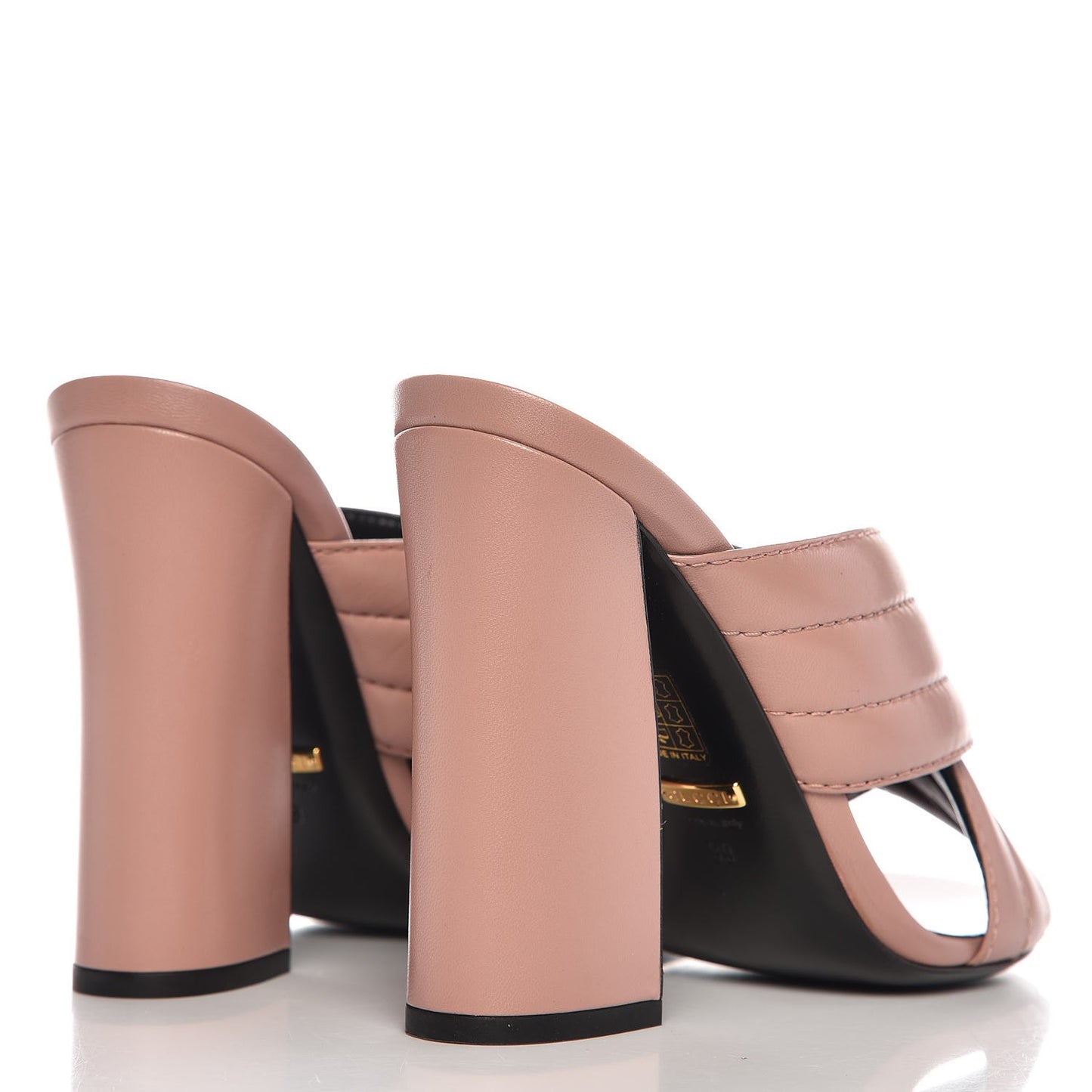 Malaga Kid Webby Crossover High Heel Slide Sandals 39 Carmine Rose