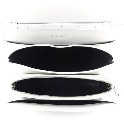 Balenciaga Shiny Box Calfskin Small B Bag White 5 of 10