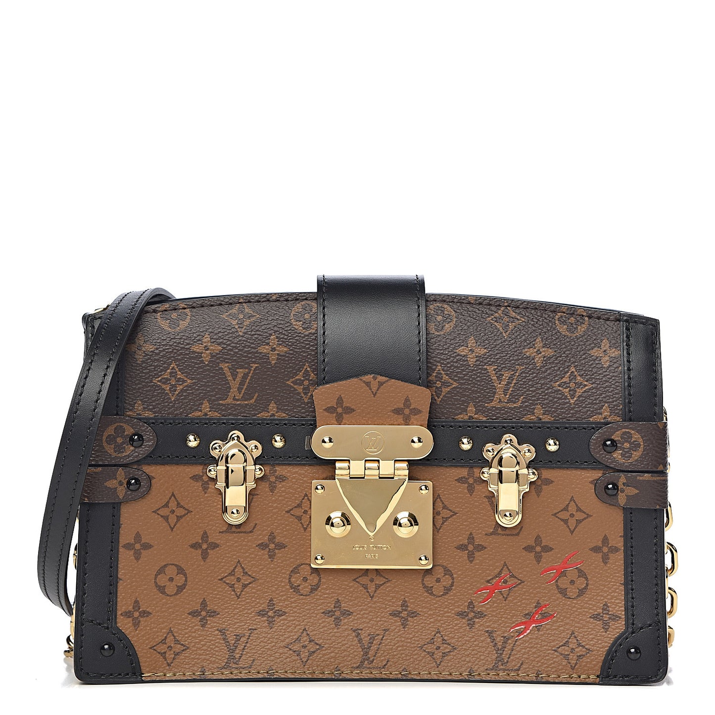 Reverse Monogram Trunk Clutch