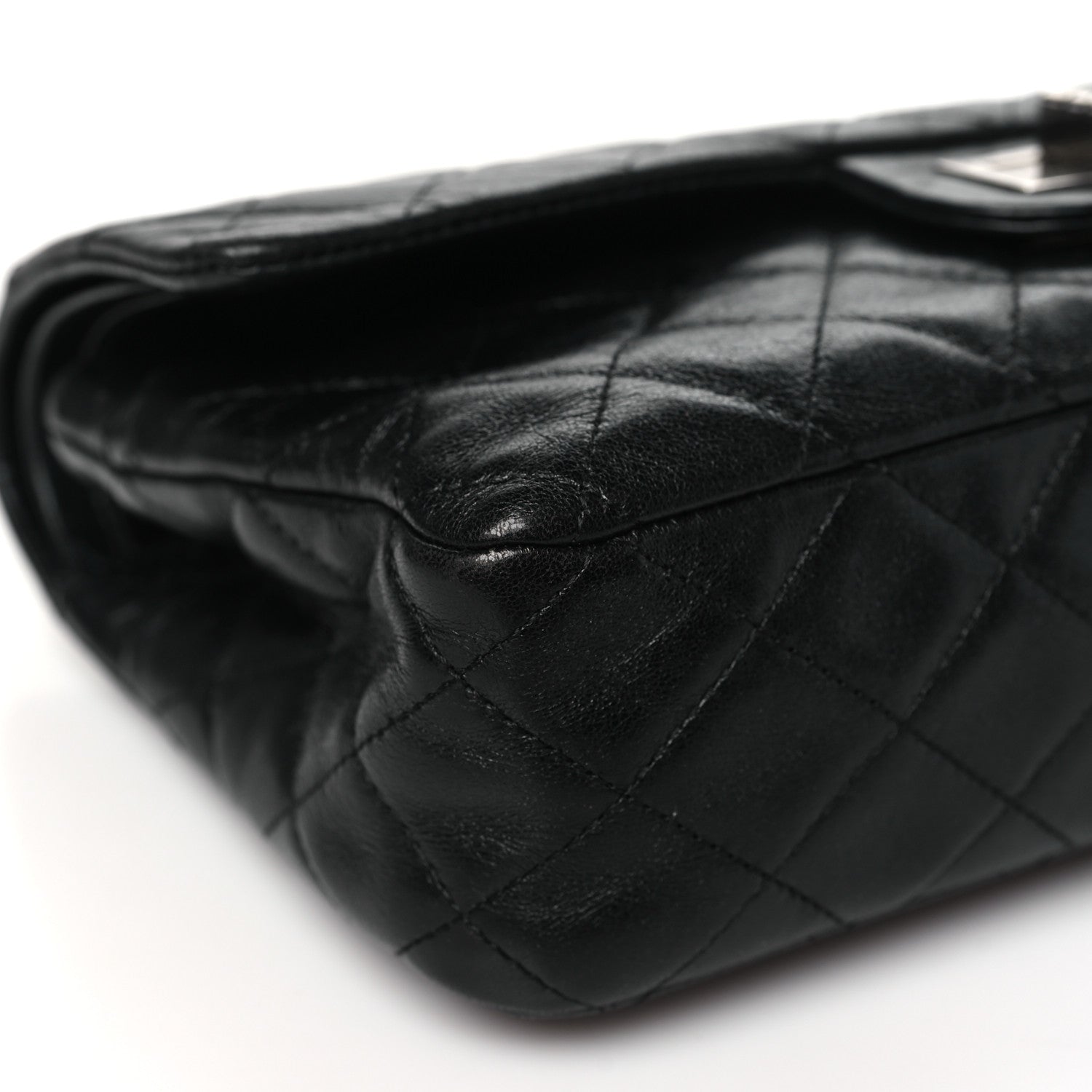 Chanel Aged Calfskin Quilted 2.55 Reissue 225 Flap Black 9 of 11