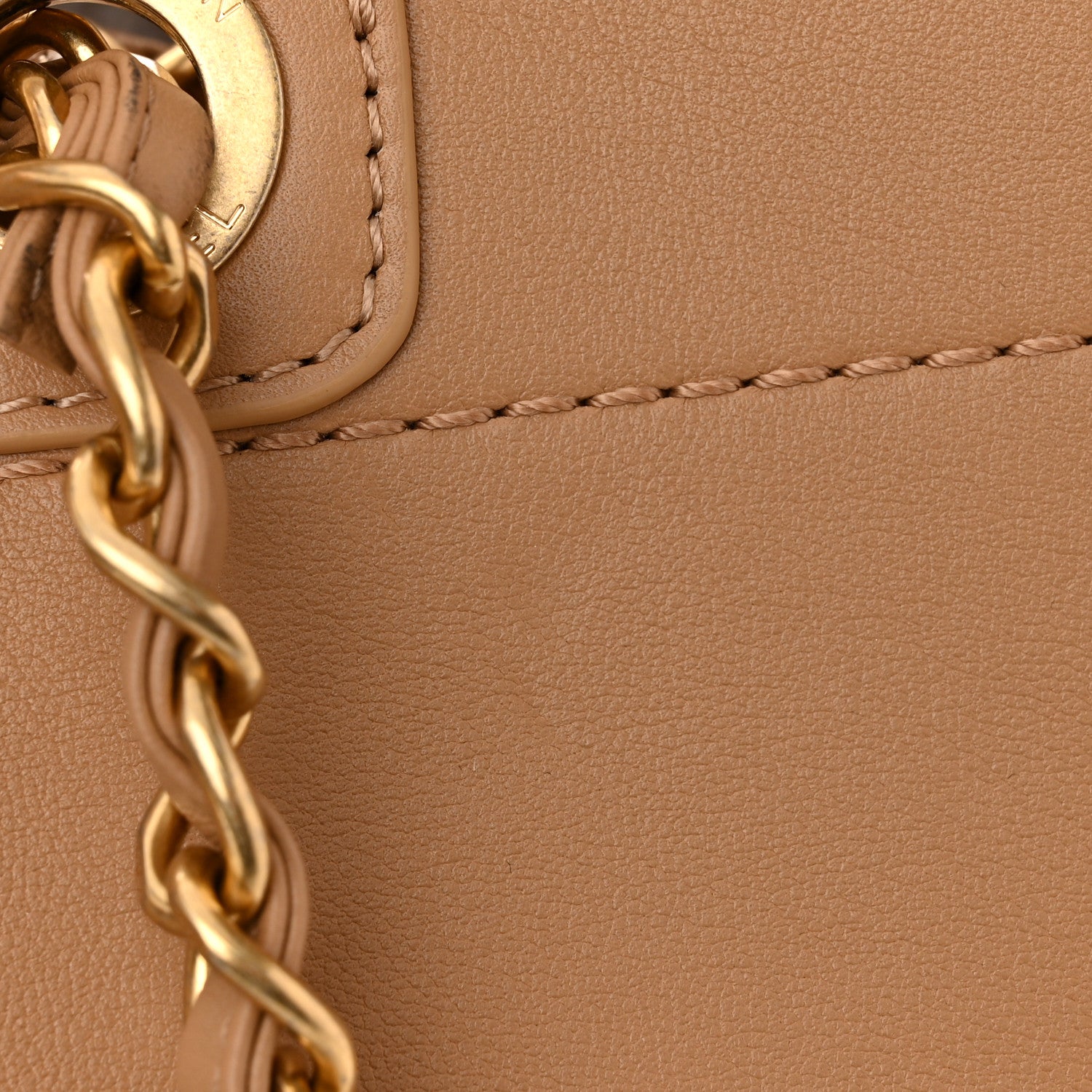 Chanel Calfskin Knit Medium Deauville Tote Beige 11 of 11