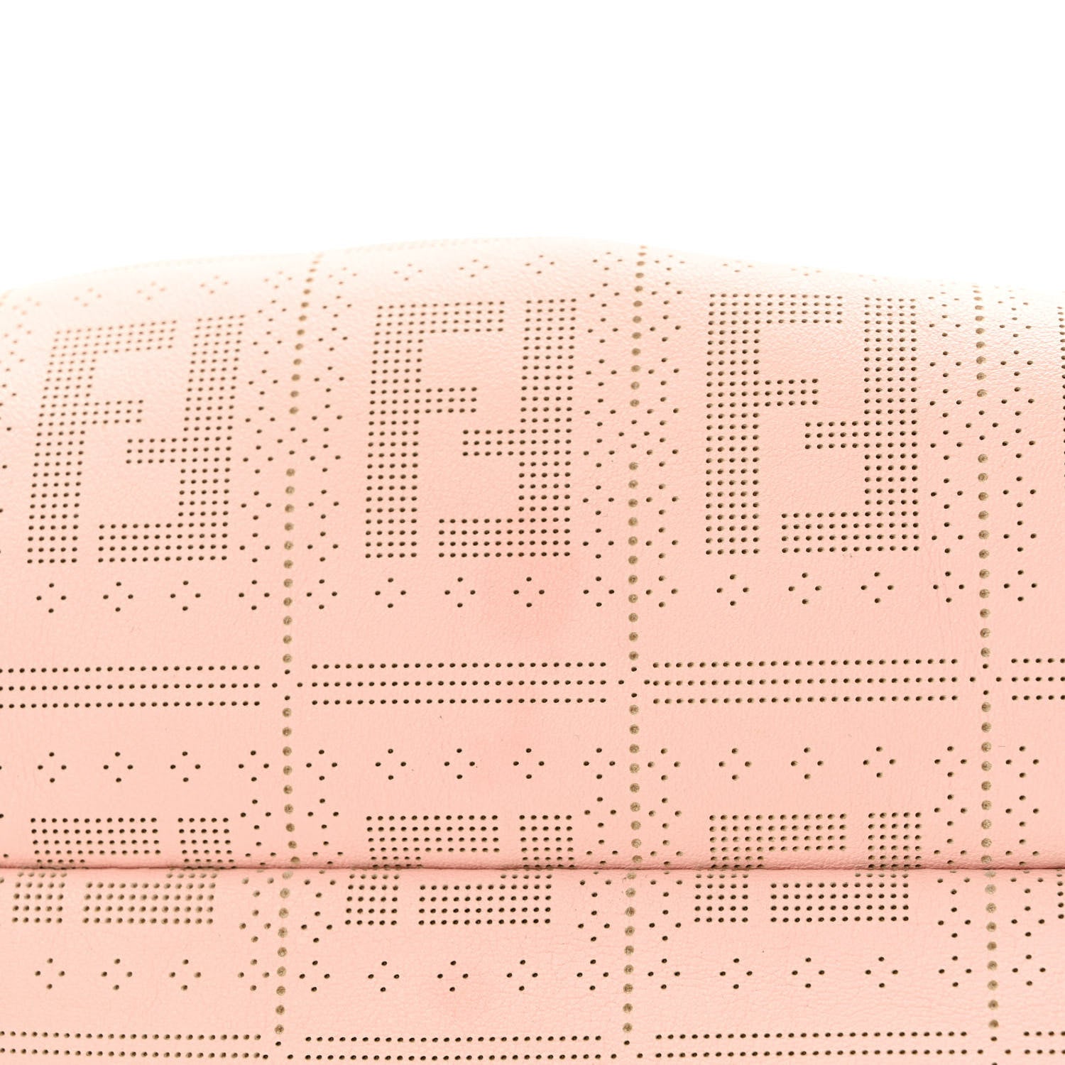 Fendi Calfskin Perforated Chef Hobo Pink 13 of 17