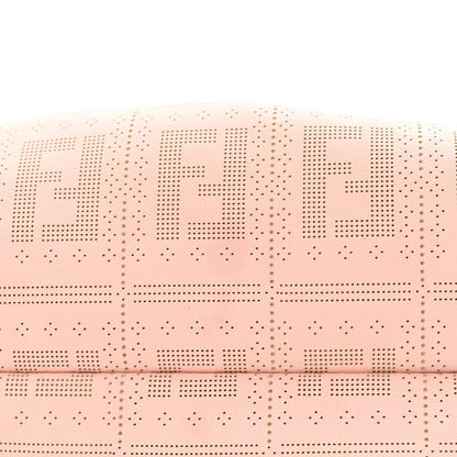 Fendi Calfskin Perforated Chef Hobo Pink 13 of 17