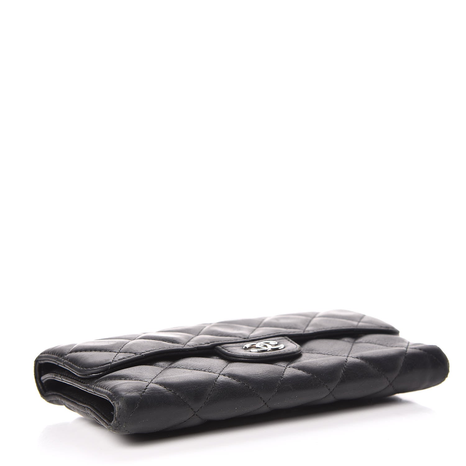 Chanel Caviar Quilted Large Gusset Flap Wallet Black 4 of 11