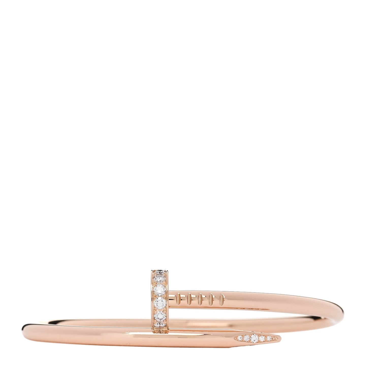 18K Pink Gold Diamond Juste Un Clou Bracelet 16