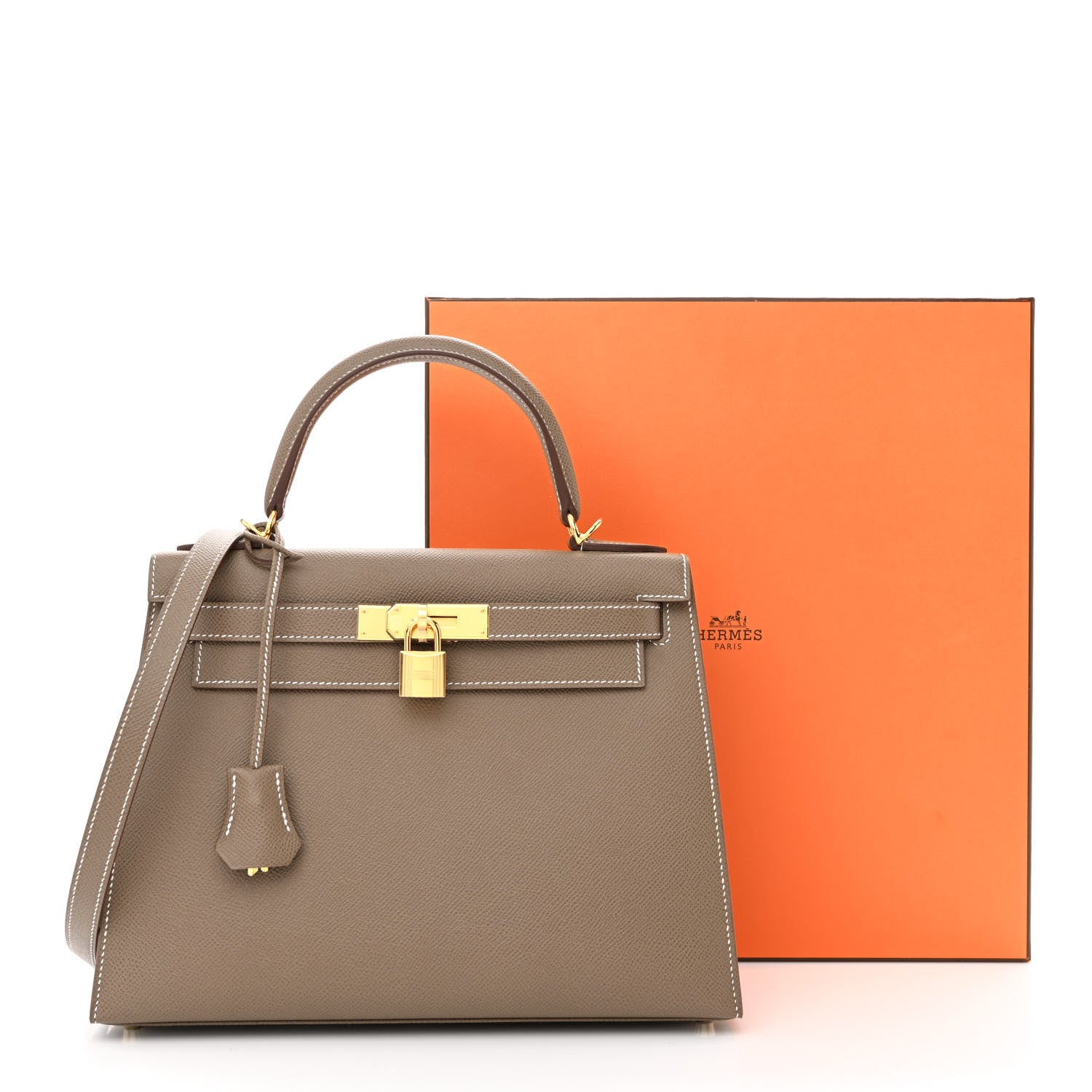 Hermes Epsom Kelly Sellier 28 Etoupe 11 of 11
