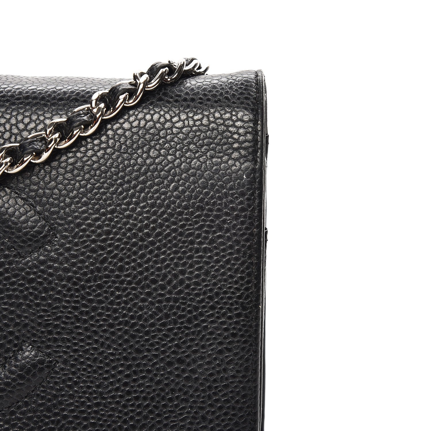 Chanel Caviar Timeless CC Wallet On Chain WOC Black 9 of 9