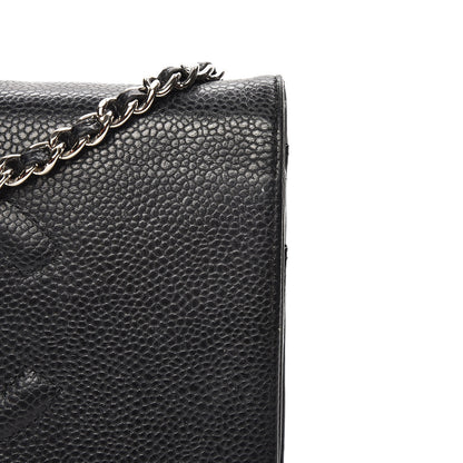 Chanel Caviar Timeless CC Wallet On Chain WOC Black 9 of 9