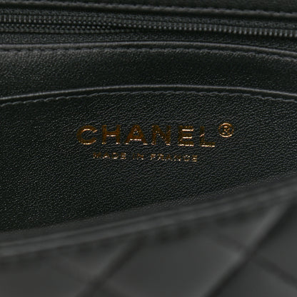 Chanel Lambskin Quilted Mini Top Handle Rectangular Flap Black 6 of 11