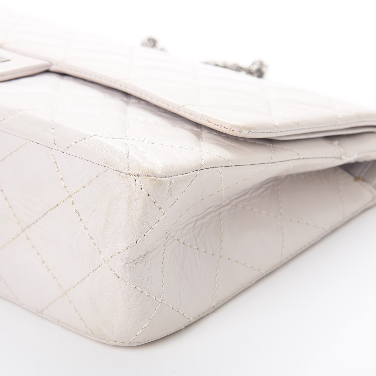 Chanel Aged Calfskin 50th Anniversary 2.55 Reissue 227 White 11 of 13