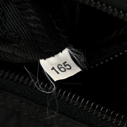 Prada Nylon Vela Saffiano Single Buckle Messenger Shoulder Bag Black 7 of 10