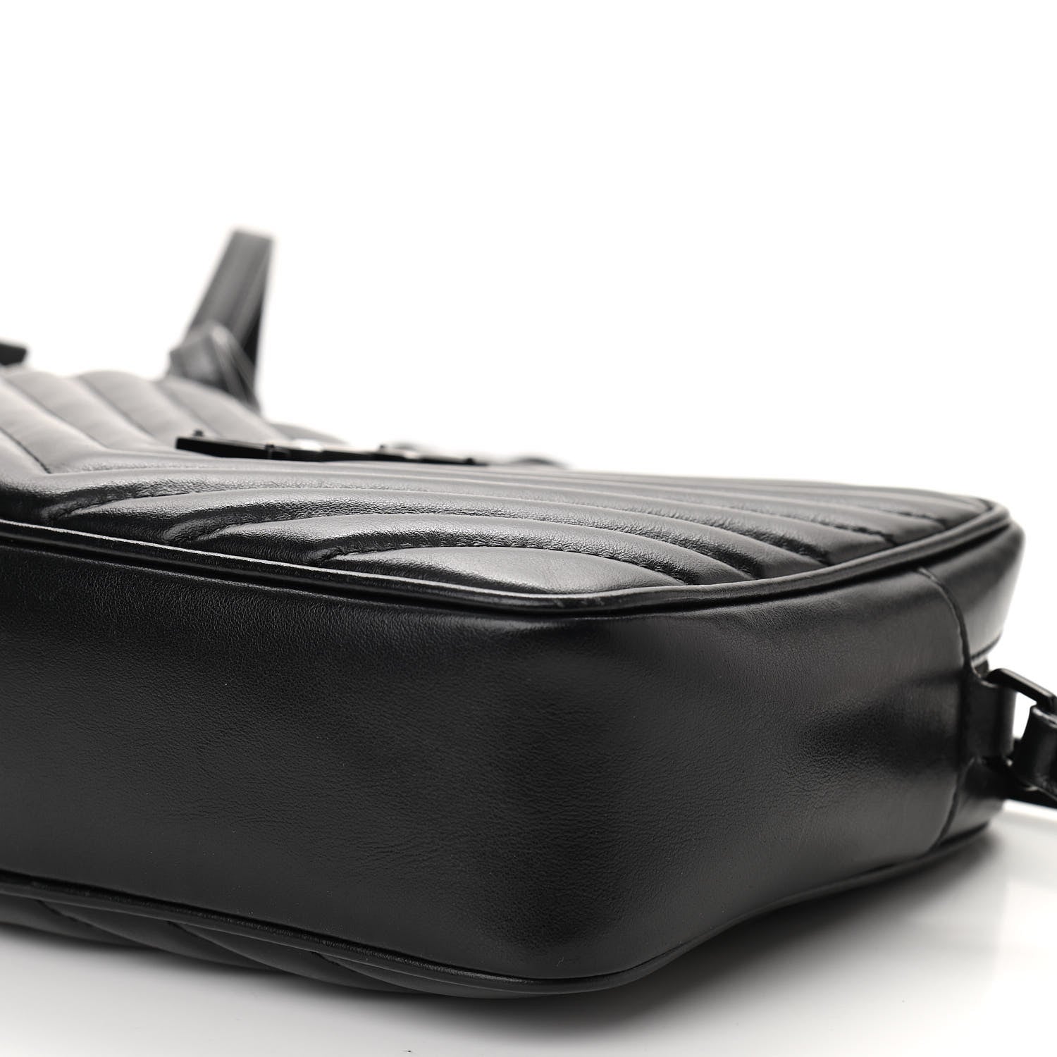 Saint Laurent Calfskin Matelasse Monogram Lou Camera Bag Black 10 of 10