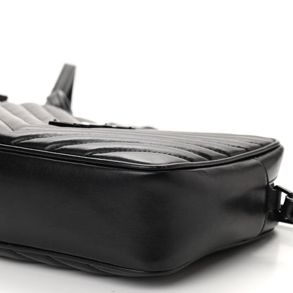 Saint Laurent Calfskin Matelasse Monogram Lou Camera Bag Black 10 of 10
