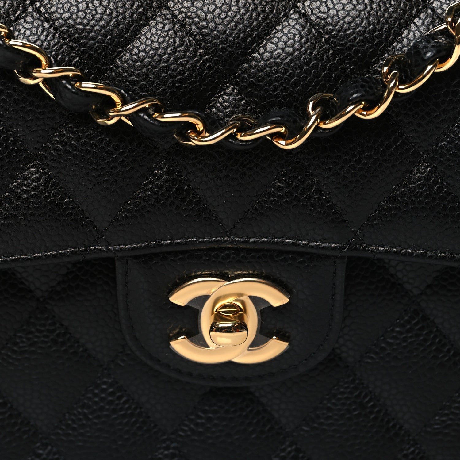 Chanel Caviar Quilted Small Double Flap Black 8 of 11
