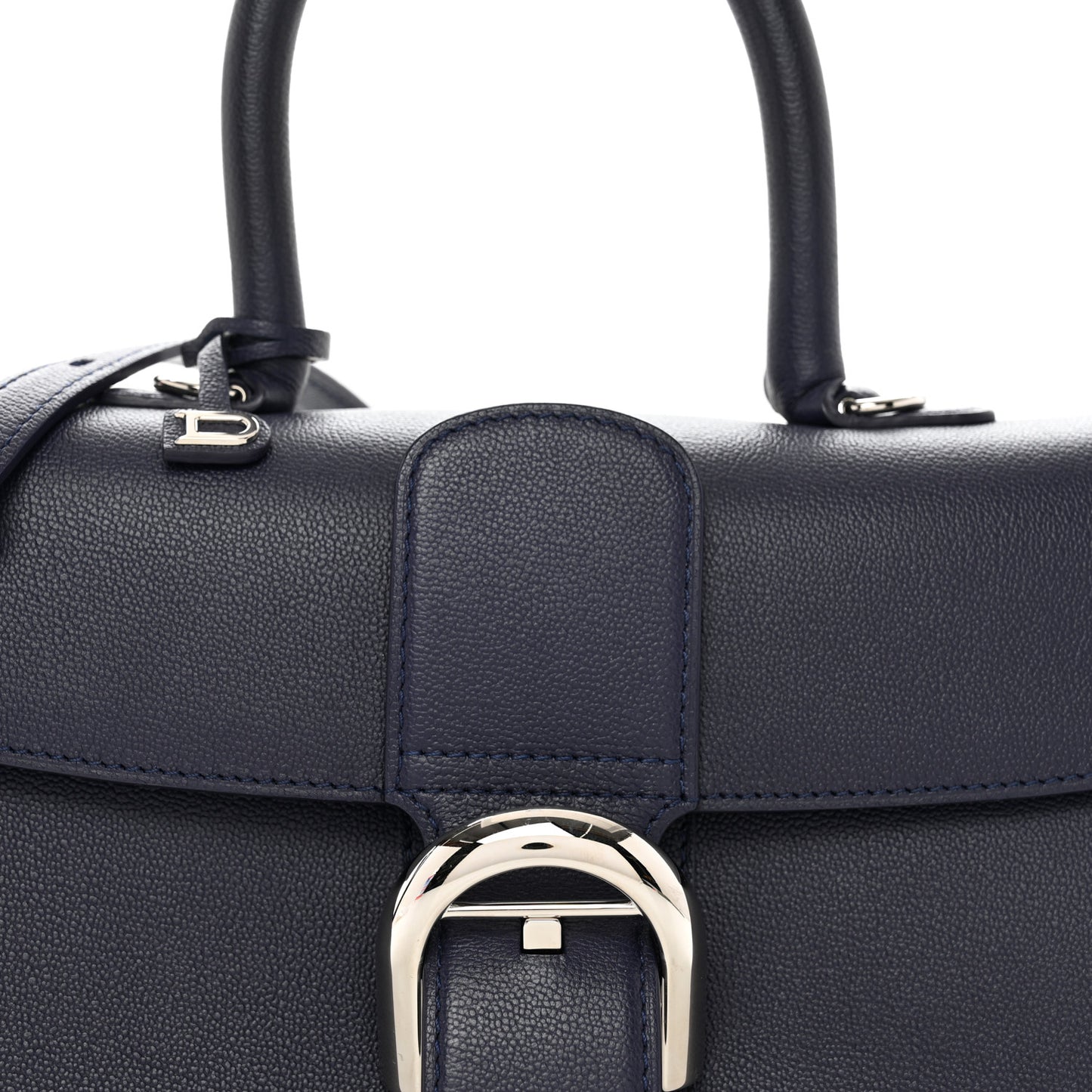 Calfskin Mini Brillant East West Satchel Navy