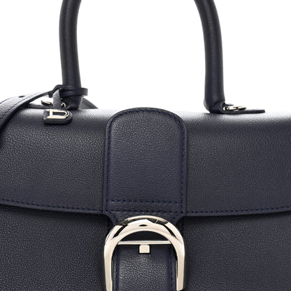 Delvaux Calfskin Mini Brillant East West Satchel Navy 5 of 11
