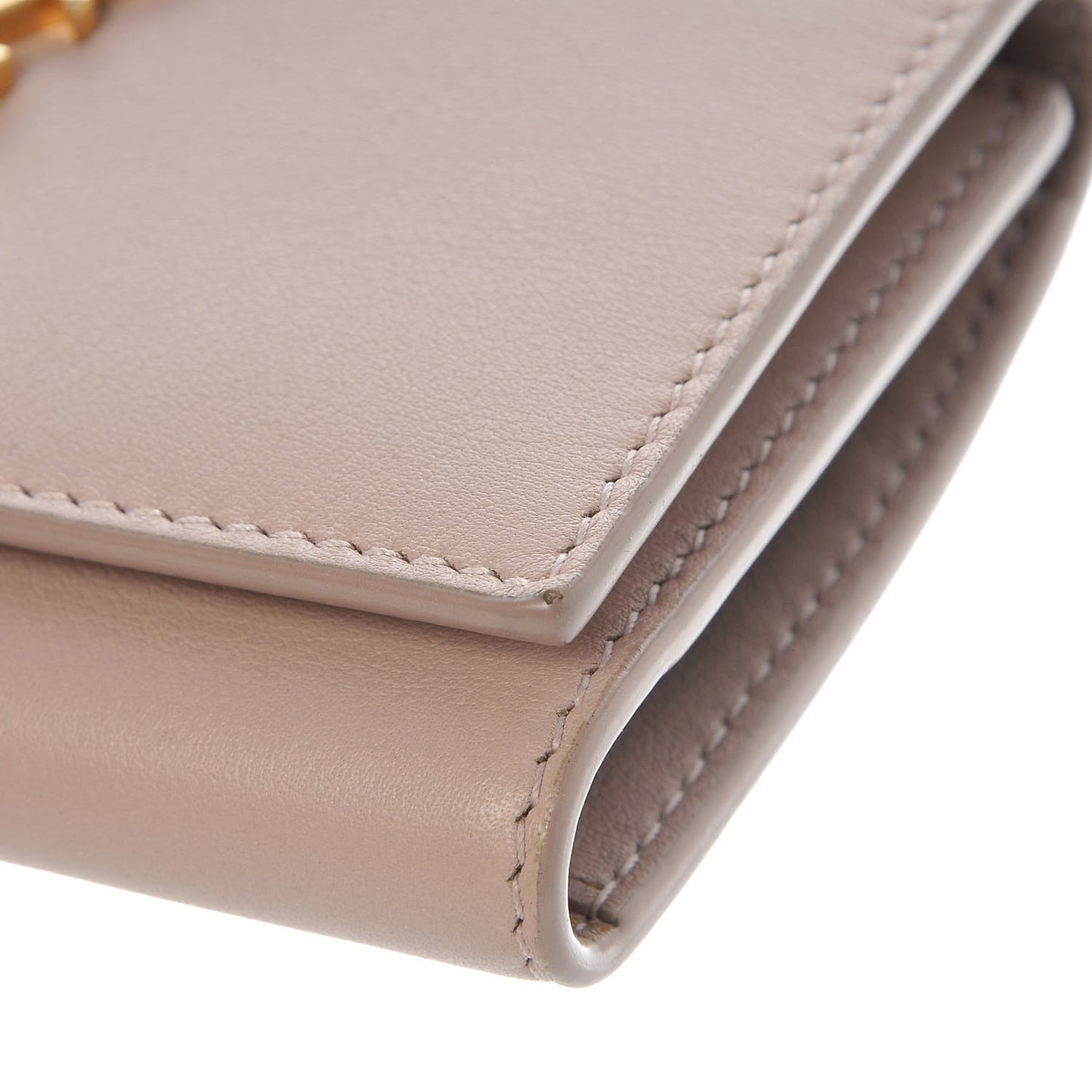 Smooth Calfskin Monogram Key Case Nude