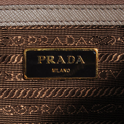 Prada Saffiano Lux Large Double Zip Tote Argilla 7 of 10