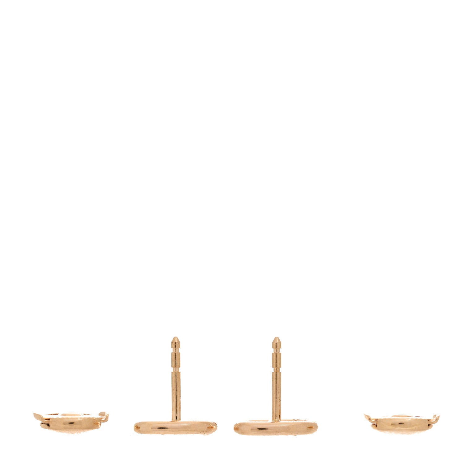 Hermes 18K Rose Gold TPM Farandole Stud Earrings 3 of 5