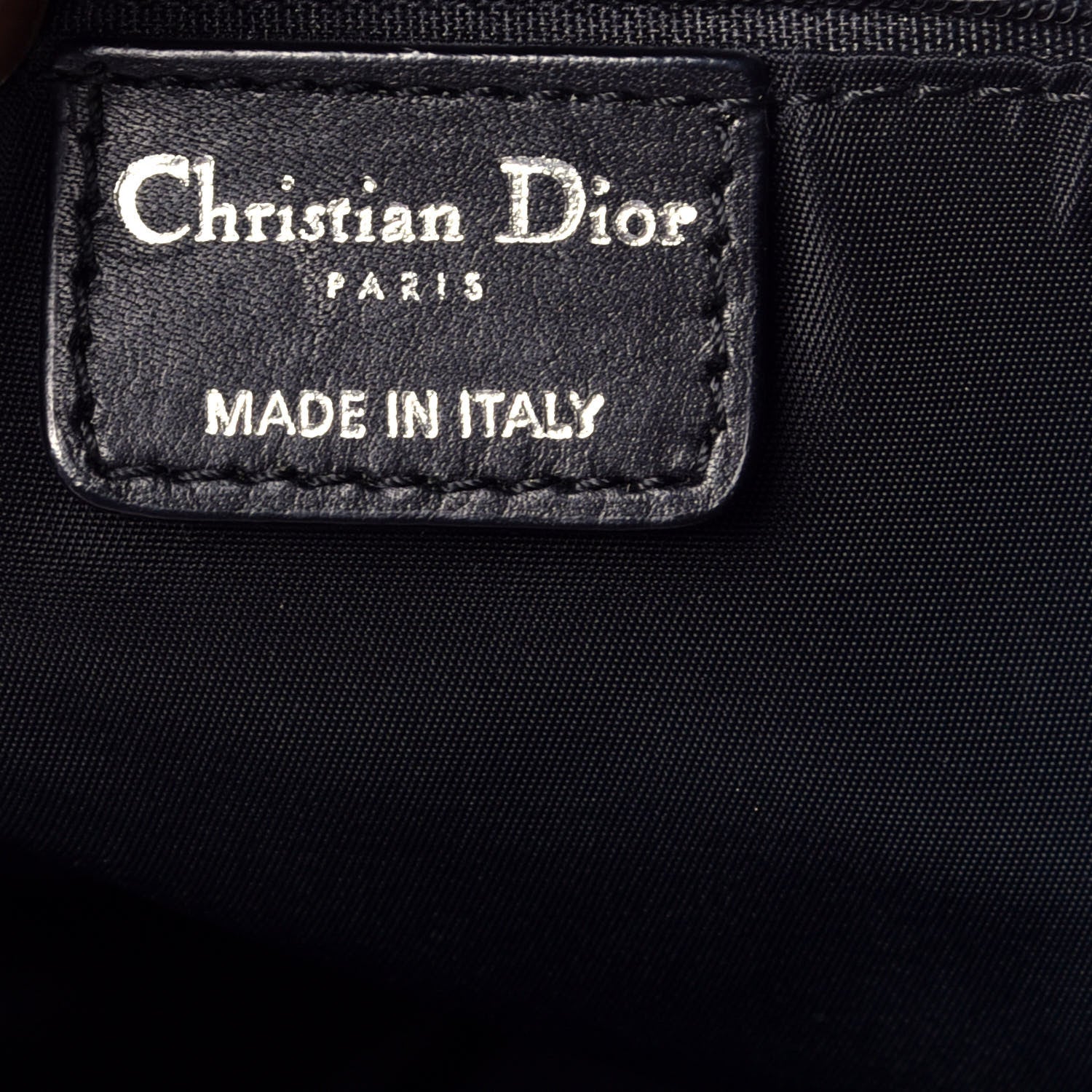 Christian Dior Nylon Monogram Small Lovely Tote Black 6 of 9