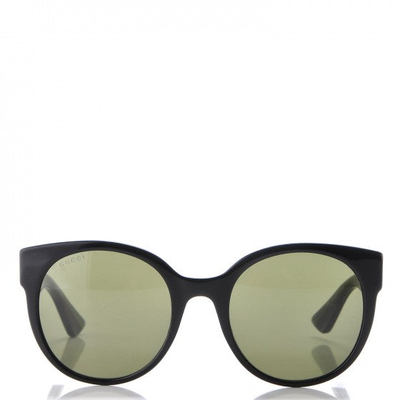 Acetate Round Web Sunglasses GG 0035S Black