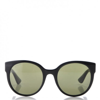 Gucci Acetate Round Web Sunglasses GG 0035S Black 3 of 7