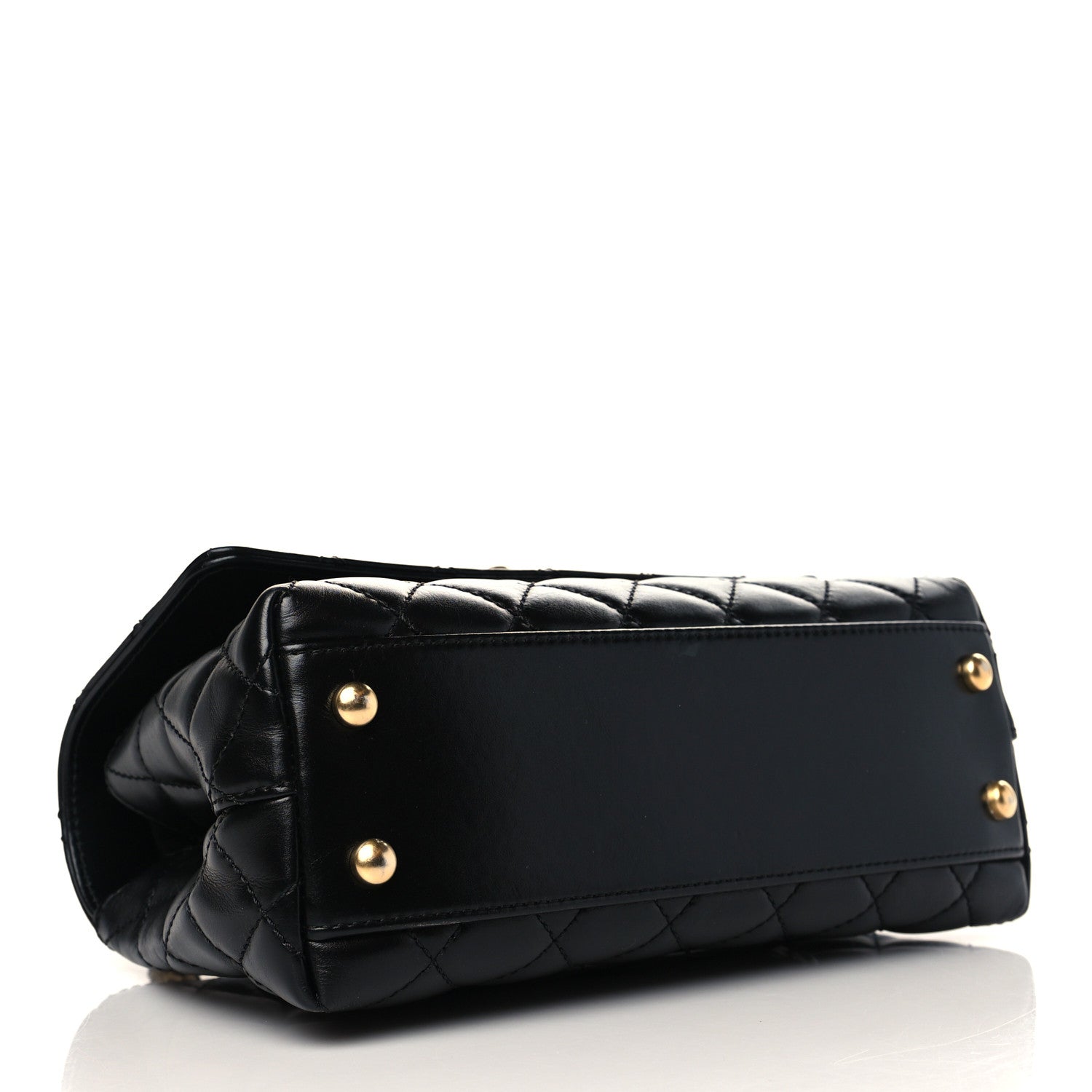 Chanel Calfskin Quilted Mini Coco Handle Flap Black 4 of 9