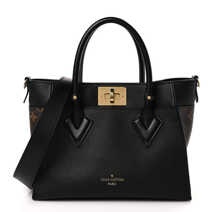 Louis Vuitton Calfskin Monogram On My Side PM Black 1 of 8