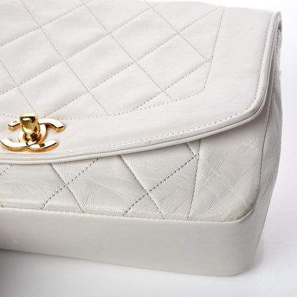Chanel Lambskin Quilted Small Single Flap White 13 of 22