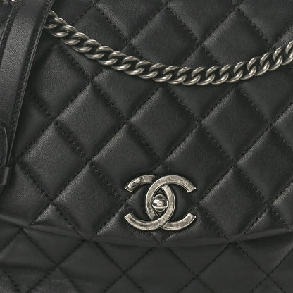 Chanel Lambskin Quilted Large Daily Supple Flap Black 8 of 10