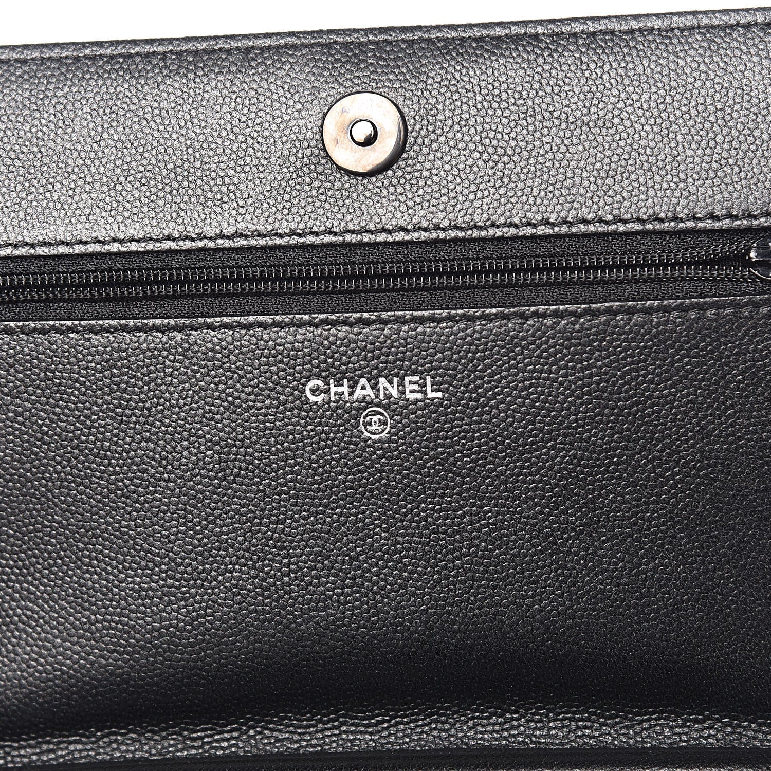 Chanel Caviar Quilted Boy Wallet On Chain WOC So Black 6 of 13