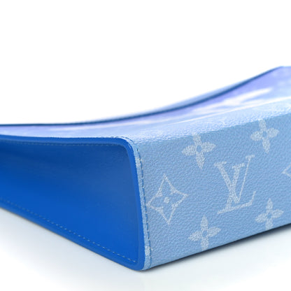 Louis Vuitton Monogram Clouds Pochette Voyage MM A4 Blue 9 of 10