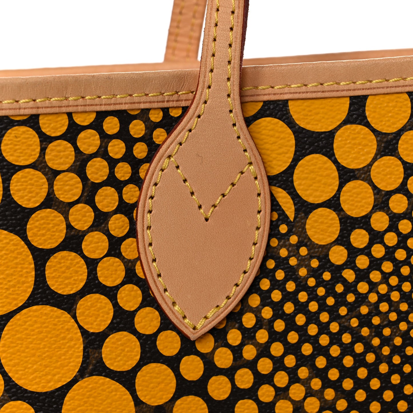 Monogram Kusama Waves Neverfull MM Yellow