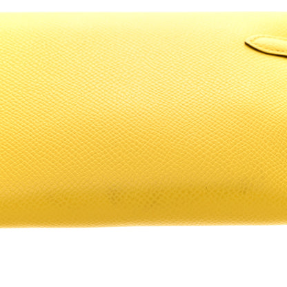 Hermes Epsom Kelly Wallet To Go Jaune De Naples 14 of 14