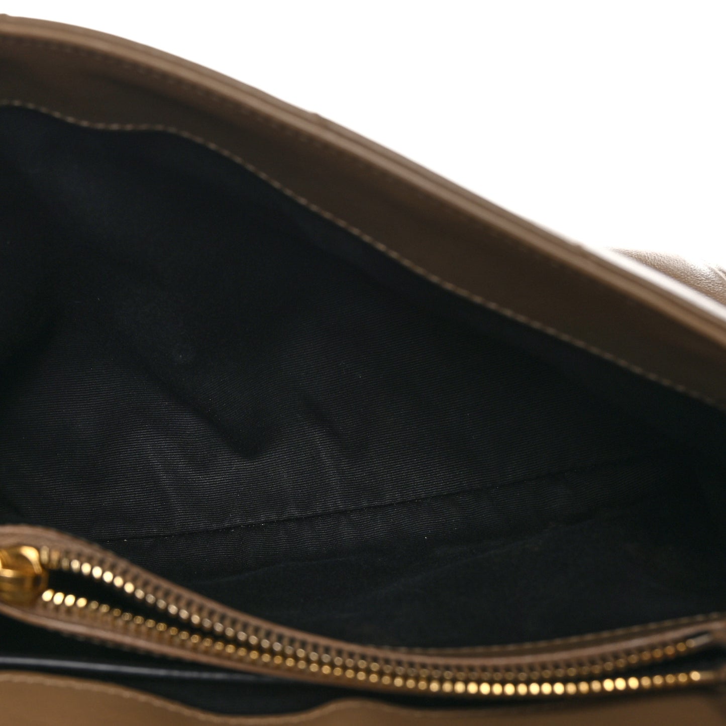 Calfskin Y Quilted Monogram Small Loulou Chain Satchel Dark Beige