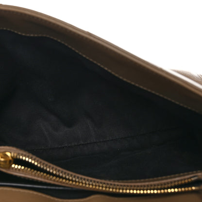Saint Laurent Calfskin Y Quilted Monogram Small Loulou Chain Satchel Dark Beige 5 of 11