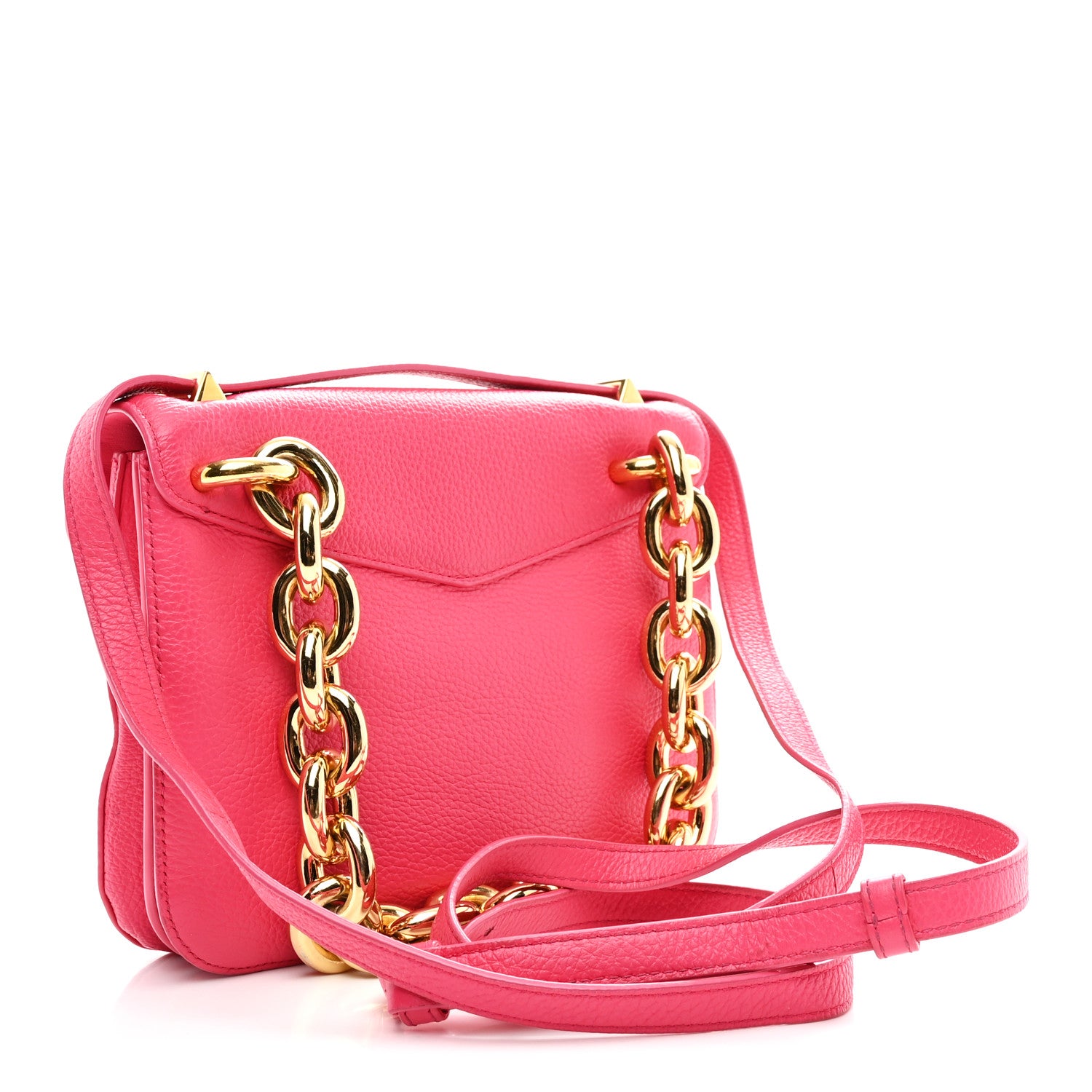 Bottega Veneta Calfskin Mount Envelope Bag Pink 3 of 10