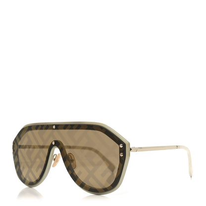Fendi Acetate FF Fabulous Shield Sunglasses FF M0039/G/S White 1 of 7