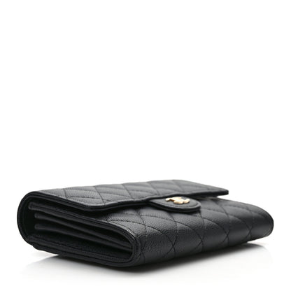 Chanel Caviar Quilted Medium Flap Wallet Black 4 of 10