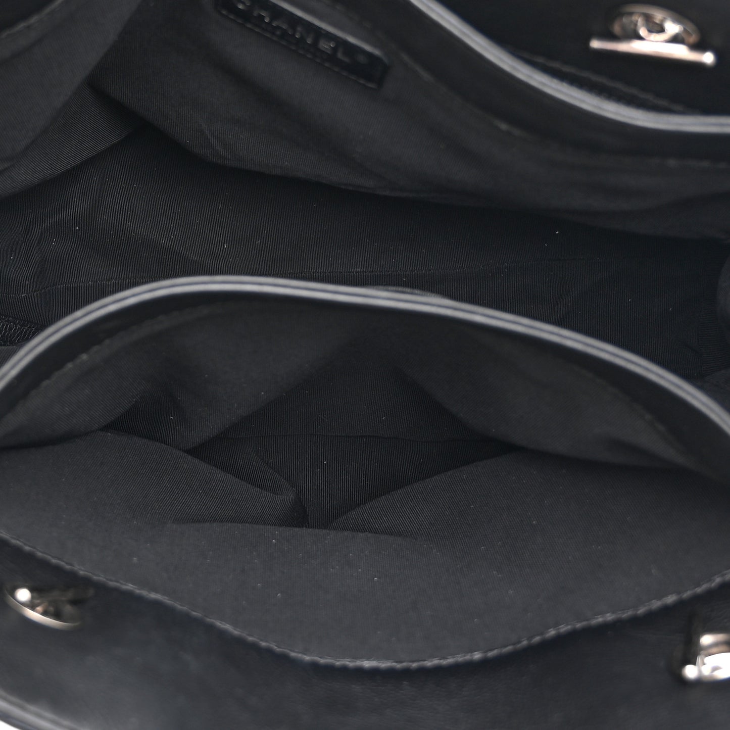 Calfskin Boy Reverso Shopping Tote Black