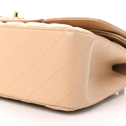 Chanel Caviar Quilted Jumbo Double Flap Beige Clair 9 of 9