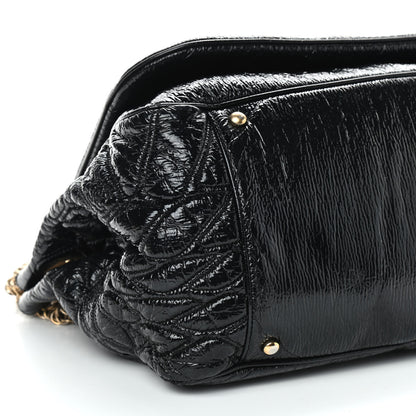 Chanel Vinyl Rodeo Accordion Flap Bag Black 16 of 17
