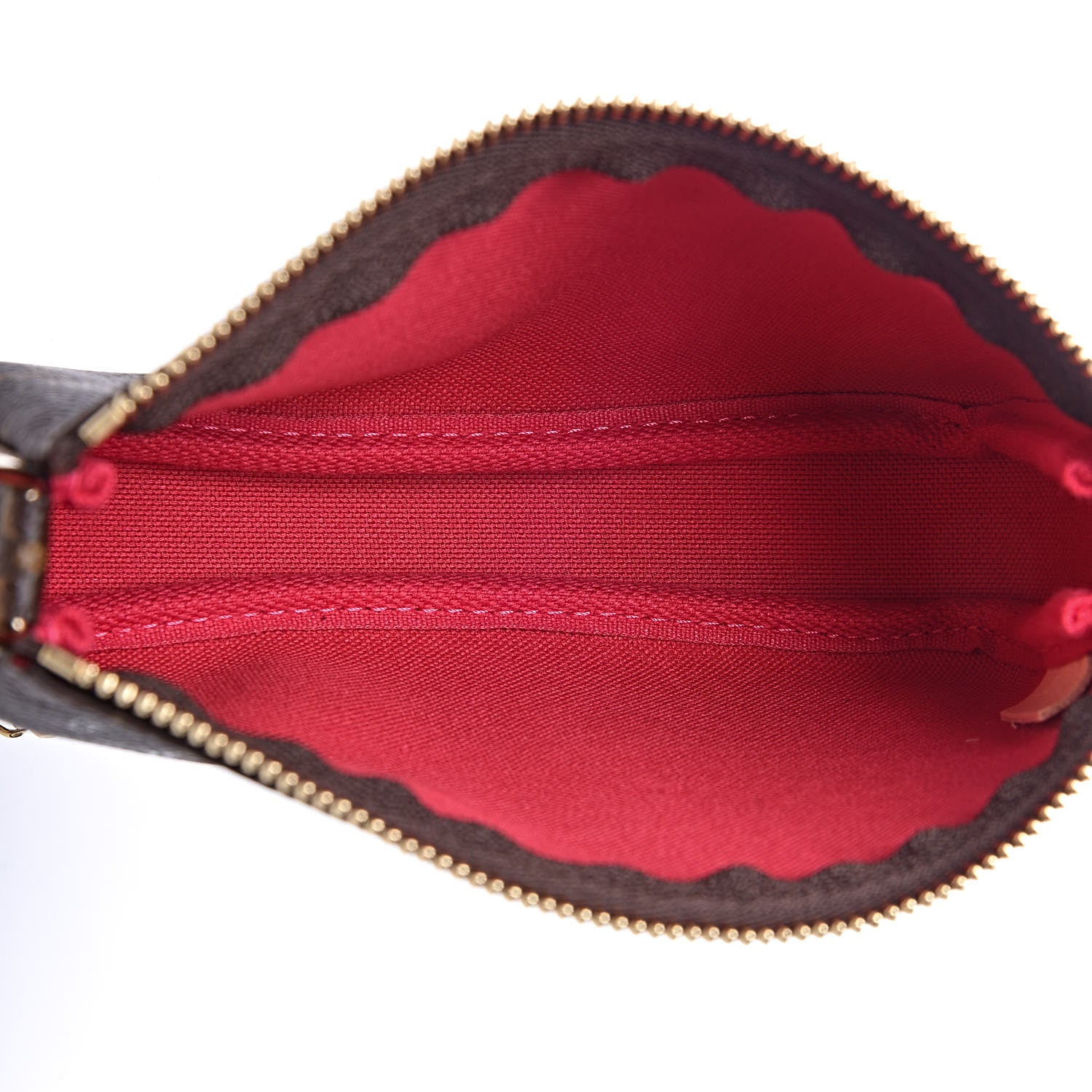 Louis Vuitton Monogram 2019 Christmas Animation Mini Courchevel Pochette Accessories Fuchsia 5 of 8