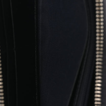 Gucci GG Supreme Monogram Textured Dollar Calfskin Web Ophidia Zip Around Wallet Beige Blue 5 of 9