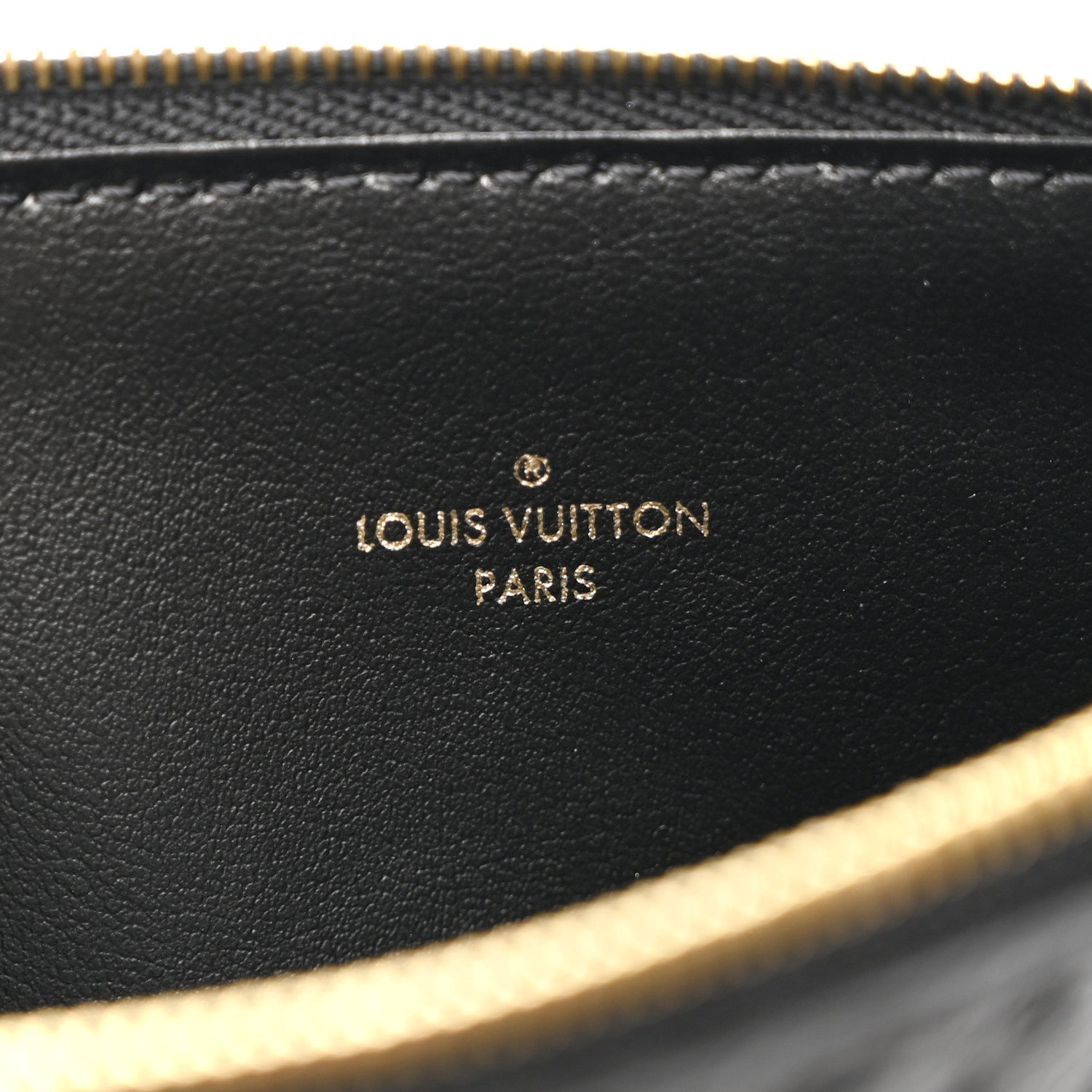 Louis Vuitton Empreinte Felicie Chain Wallet Zippered Insert Black 6 of 6
