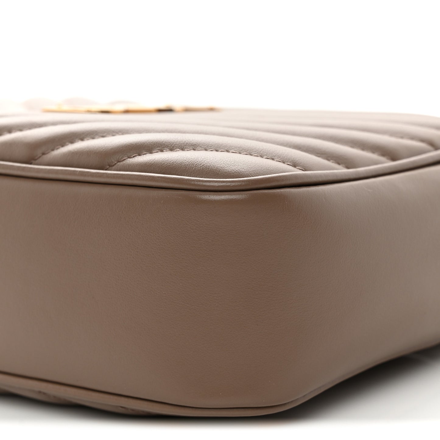 Calfskin Matelasse Monogram Lou Camera Bag Taupe