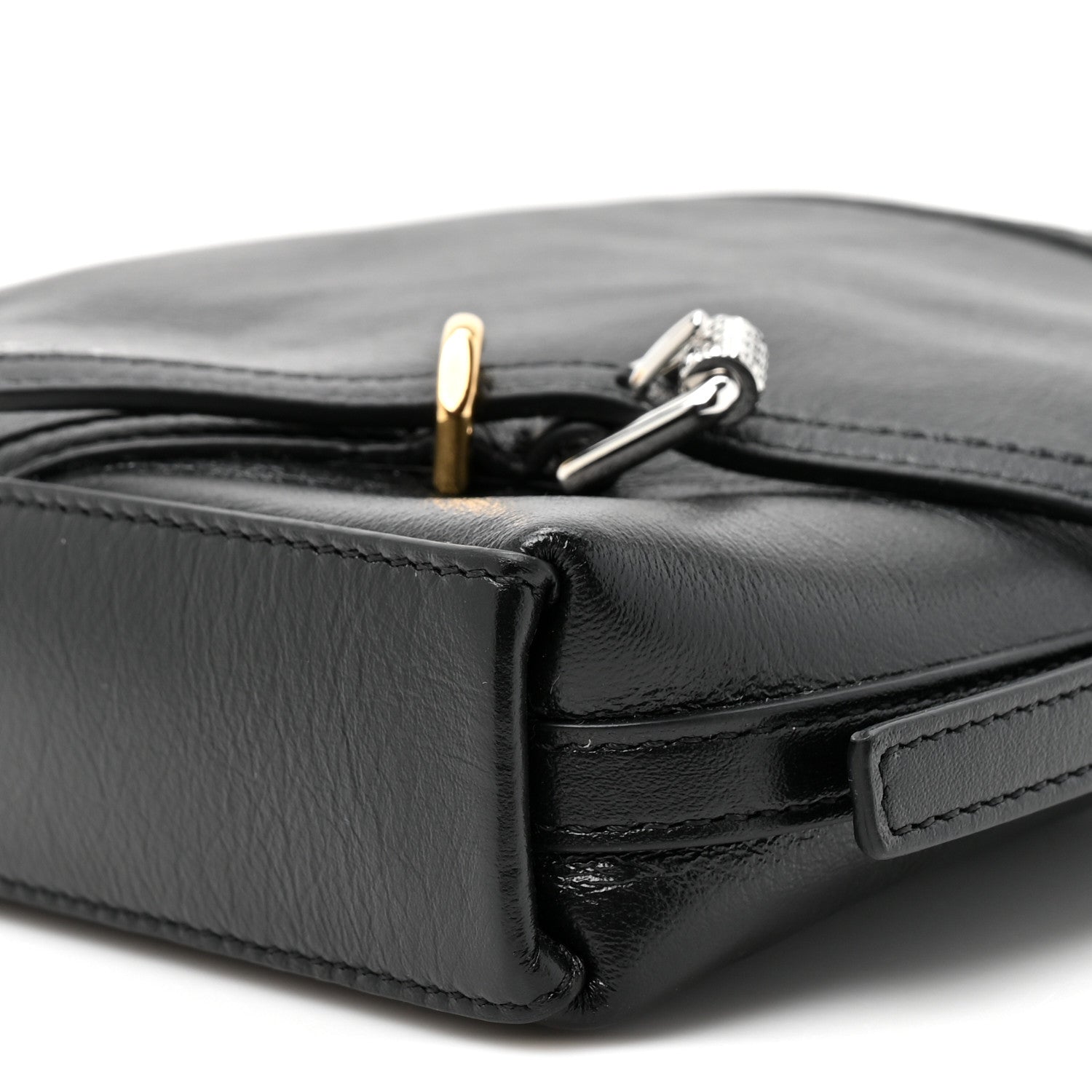 Givenchy Tumbled Calfskin Nano Voyou Bag Black 9 of 10