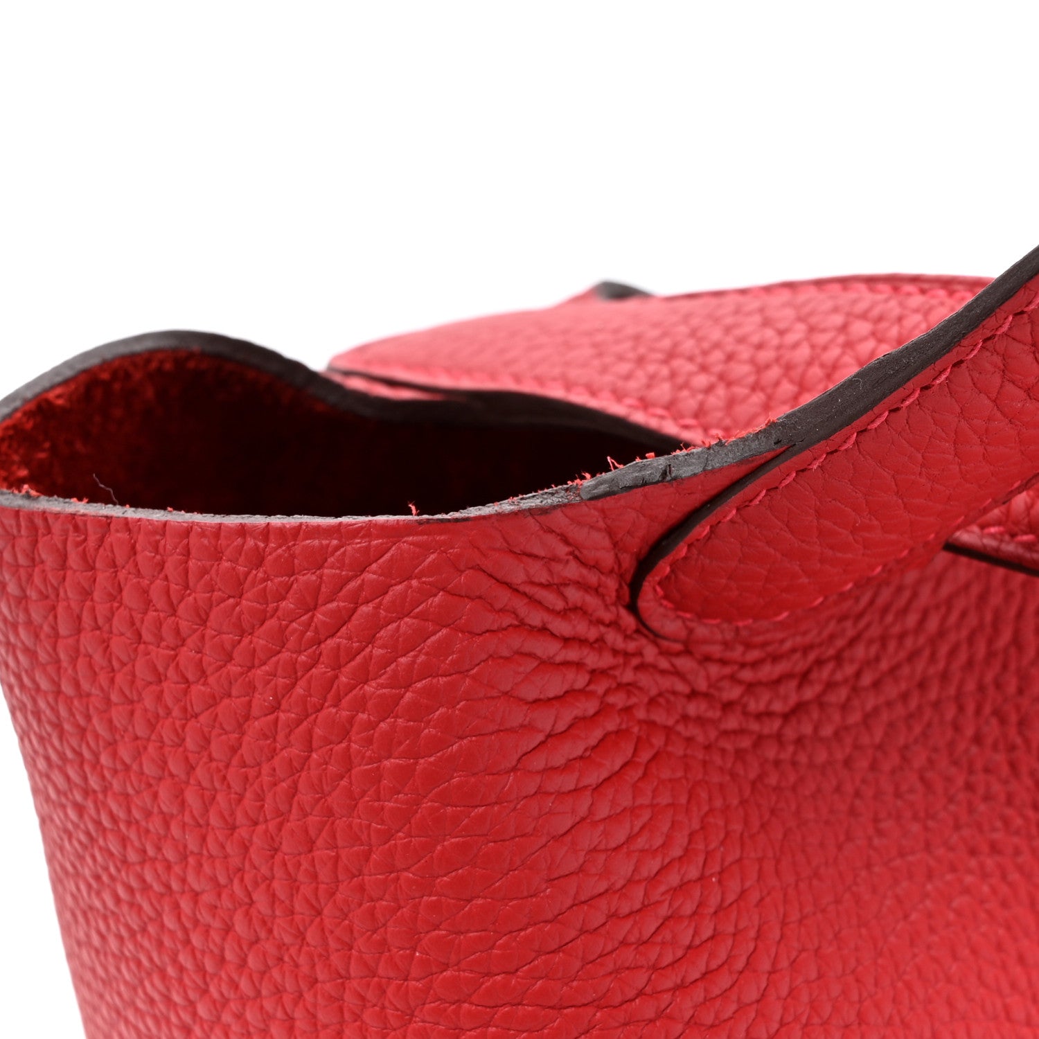 Hermes Taurillon Clemence Picotin Lock 18 PM Rouge Casaque 11 of 13