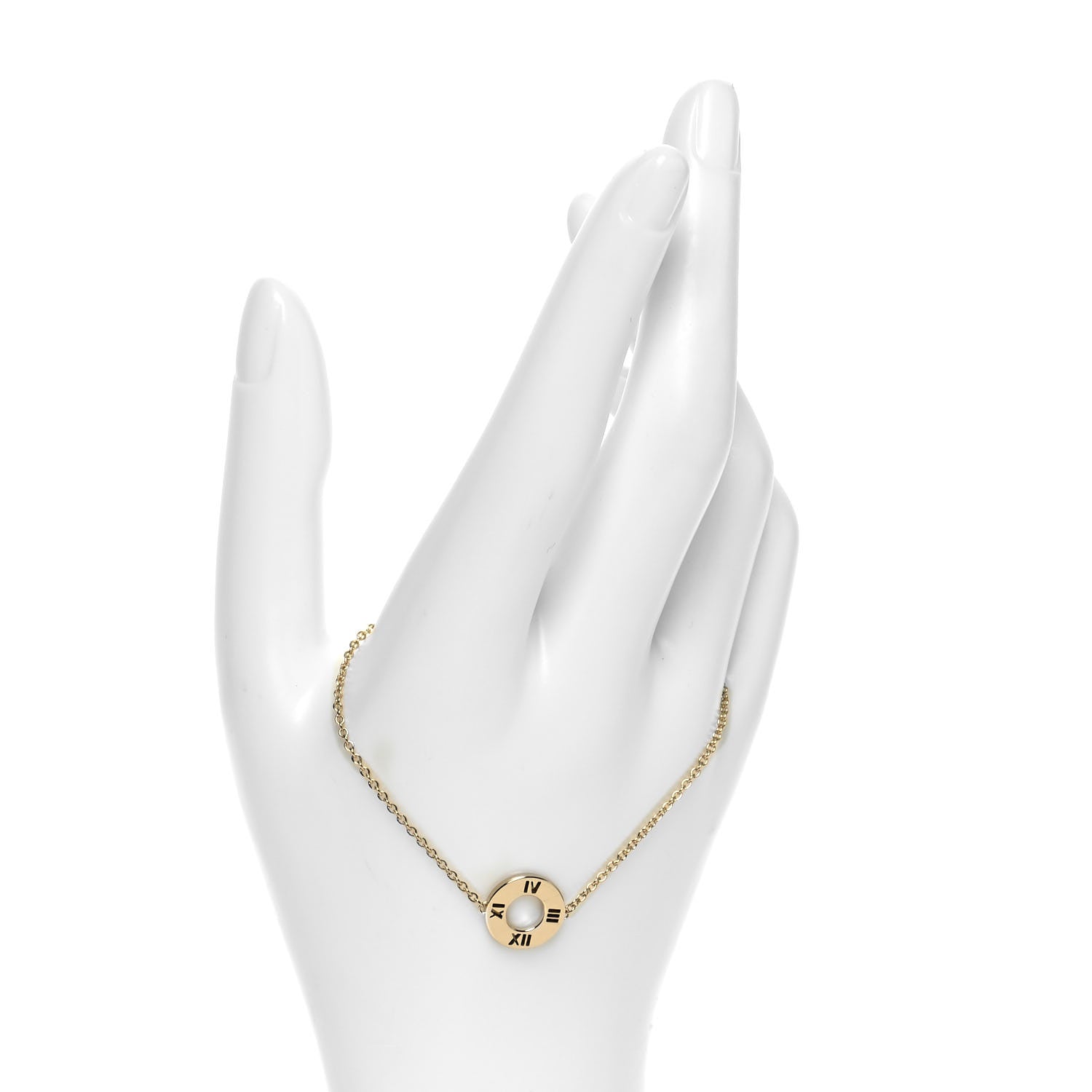 Tiffany 18K Yellow Gold Diamond Atlas Pierced Bracelet 2 of 5