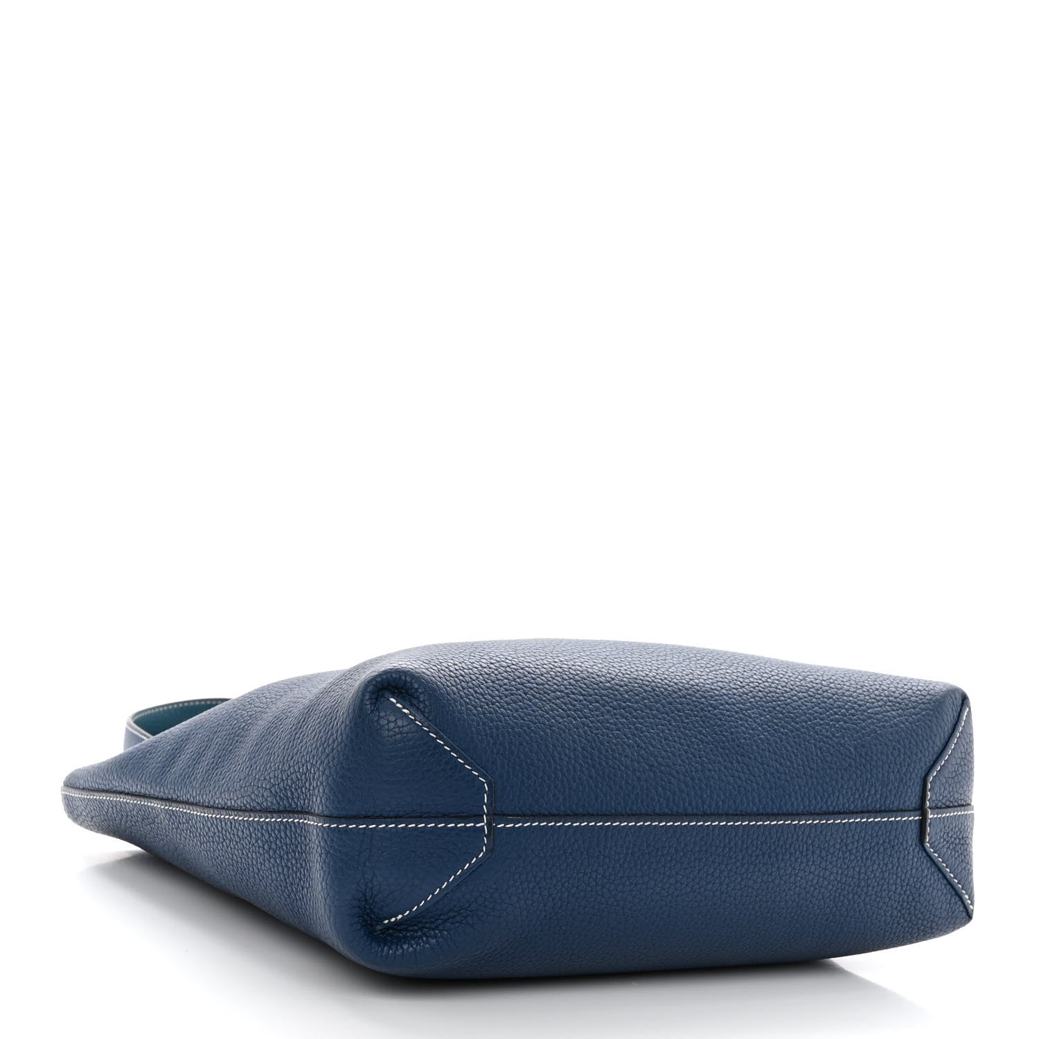 Hermes Taurillon Clemence Double Sens 36 Reversible Tote Bleu Sapphire Izmir 6 of 18